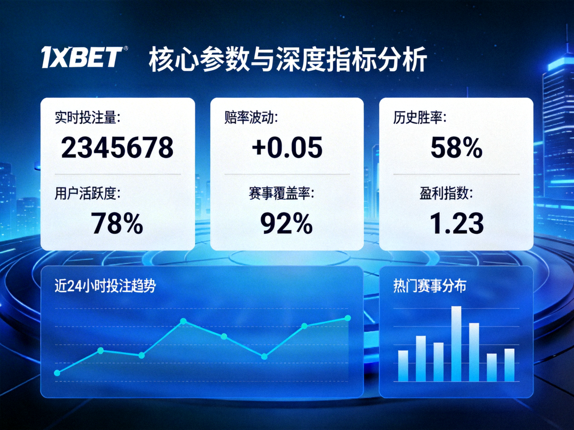 1xBET平台核心参数与深度指标分析界面截图